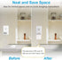 Outlet Mount for Ring Bridge, Space Saving Wall Holder with Short Cable for Ring Smart Lighting Bridge (1 Pack)