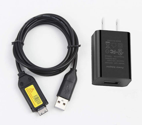 MaxLLTo USB Cable, AC Power Battery Charger Cable for Samsung ST61, ST65, ST70, PL120 Digital Camera