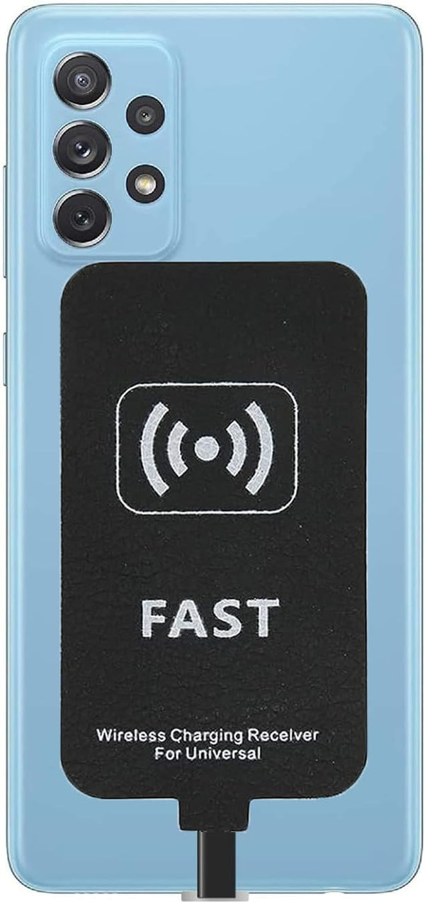 Type C Charging Receiver, 10W Leather Metal Receiver, Multiple Charger Chip for Type C Mobile Phones