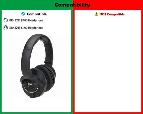 Professional Headphone Replacement Earpads Cushion Headset Ear Pads Compatible with KRK KNS 8400 KNS 6400 Headphones