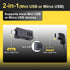 Range Tour 4m/13.12ft 12V/24V DC5V 3A Dash Camera Car Charger, Mini USB and Micro USB Interfaces, L-Type Driving