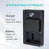 LP LP-E10 Battery Charger Pack, 2-Pack Battery & Dual Slot Charger for Canon EOS Rebel T7, T6, T5, T3