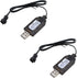 Maxmoral 2PCS 7.4V Black Lithium Polymer Battery USB Charger with SM-3 Plug Suitable