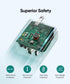USB C Wall Charger PD 20W, Dual Port Power Delivery Fast Charge Block Plug Adapter for iPhone 15/14/13/12/11/Pro Max,