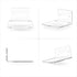 4.5" Small Baby Monitors & Speaker Wall Mount Shelf - Adhesive & Screw-in for Security Cameras and Decor