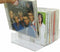 Pmsanzay Clear Acrylic CD DVD Holder, Storage Box for 14 Standard CD Cases, Media Shelf Organization