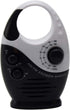 Waterproof Shower Radio, 3V 0.5W Adjustable Volume AM FM Button Speaker for Bathroom Shower, Wireless Radio