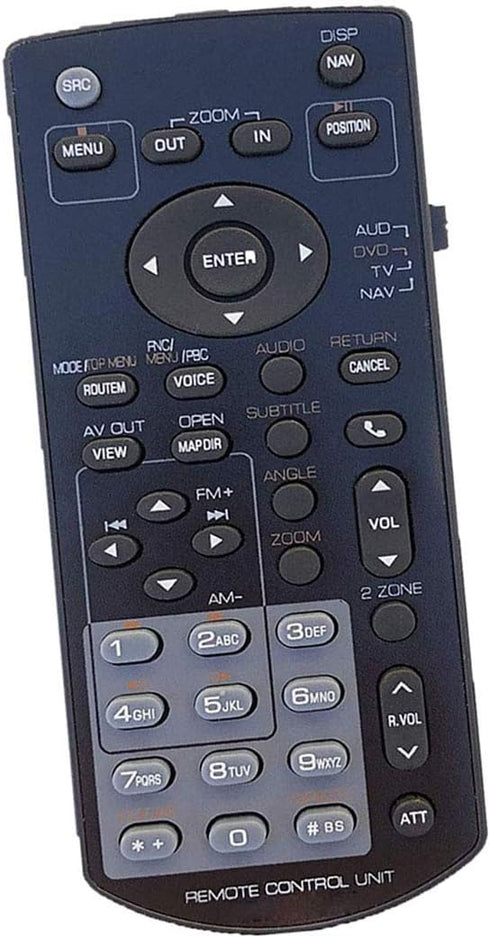 Replaced Remote Control Compatible for Kenwood DDX6705S, DDX374BT, DDX393, DDX491HD, DDX773BH, DNX4180BTS