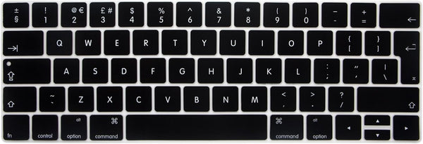 Silicone Keyboard Cover for MacBook Pro 13 15 inch 2019 2018 2017 2016 with Touch Bar, European Version, Model: A2159