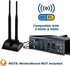 Dual Band WiFi Antenna 2.4GHz - 5.8GHz with Magnetic Base RP-SMA Connector for Wireless Router - Signal Booster
