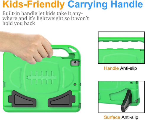 BMOUO 9th/8th/7th 10.2" 2021/2020/2019, Kids Case for iPad Generation, with Built-in Screen Protector, Shockproof
