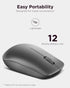 Lenovo 530 Full Size Wireless Computer Mouse for PC and Laptop, 2.4 GHz Nano USB Receiver, Ambidextrous Design,
