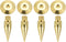 MECCANIXITY 4pcs Adjustable Gold Speaker Spike Kit with Shockproof Copper Isolation Pads for Subwoofer and Audio