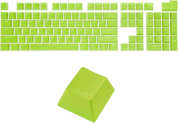 MECCANIXITY 108 Keys Pudding Keycaps Set, OEM Profile 60 Percent ABS for Mechanical Keyboard Layout, Green