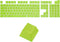 MECCANIXITY 108 Keys Pudding Keycaps Set, OEM Profile 60 Percent ABS for Mechanical Keyboard Layout, Green