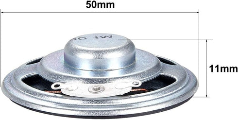 uxcell 1W 8 Ohm DIY Speaker 50mm Round Shape Replacement Loudspeaker 2pcs