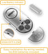Door Window Alarm 2 Pack, New Version with Two Volume Levels, NOOPEL Burglar Intruder Entry Alarm