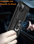 LUMARKE Google Pixel 4 Case with Screen Protector, Military Grade Protective Phone Cover with Magnetic Ring Kickstand,