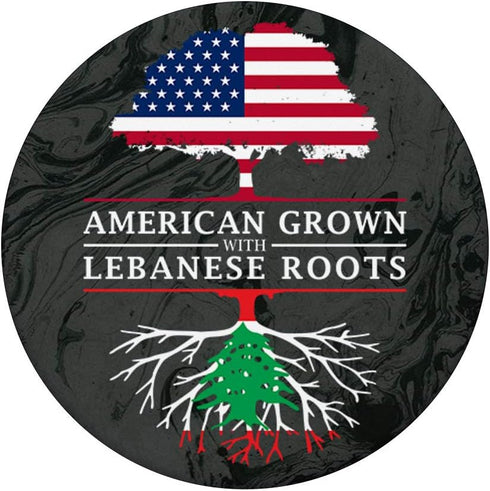 American Grown with Lebanese Roots - Lebanon Marble Design PopSockets PopGrip: Swappable Grip for Phones & Tablets
