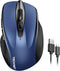 TECKNET Rechargeable Wireless Mouse, 2.4G Silent Mouse, 6 Adjustable 4800 DPI, Ergonomic Mouse for Laptop, Blue