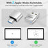 Mouse Jiggler Undetectable Metal USB Mouse Mover with Switch Button, Automatic Mini Mouse Shaker with 2 Jiggle Modes, Driver-Free, Plug & Play, Keep Computer/Laptop Awake, with USB-C Adapter, Silver