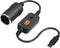 USB C Male to 12V Adapter, USB to Car Cigarette Lighter Socket Converter Cable