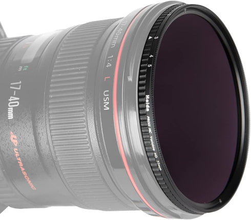 Haida Adjustable Multi-Coating Variable ND Filter, Waterproof, Scratch Resistant, 58mm Optical Glass