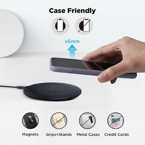 Selna 15W (2024,2023,2022)/Edge (2023,2022), Wireless Charger Fast Charging Pad Compatible with Motorola Edge Plus Slim
