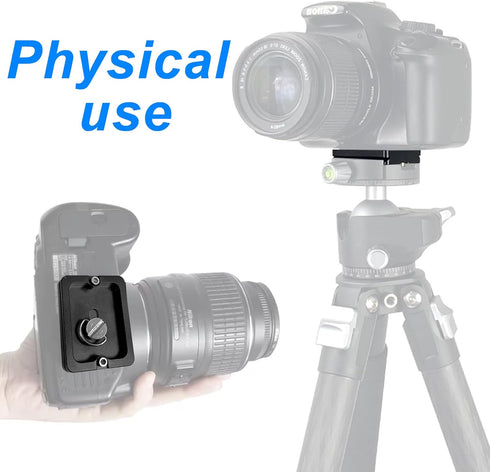 4PC Quick Release Plate for Arca Swiss with 1/4''-20 Screw, Tripod Mount Plate for DSLR Tripod Ball Head