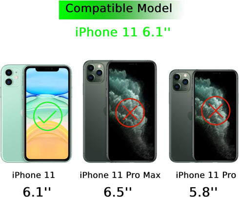 Sage Green Phone Case Compatible with iPhone 11, Green Aesthetic Butterfly Trippy Cover for Men Women, Unique Soft TPU