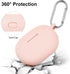 AIRSPO Silicone Case for Beats Studio Buds, Soft Protective Cover with Keychain, 2021, Pink