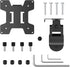 WALI Mounting Plate for Monitor Mounting System, Mounting Holes 75x75 mm and 100x100 mm (VES01), Black