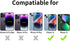 TENOC Phone Case for iPhone 13 & iPhone 14, Black Anti-Fingerprint Protective Bumper Matte Cover for 6.1 Inch