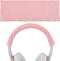 Geekria Knit Fabric Headband Cover for Beats, Bose, AKG, Sennheiser, Sony, Audio-Technica, Easy DIY Installation (Pink)