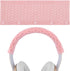 Geekria Knit Fabric Headband Cover for Beats, Bose, AKG, Sennheiser, Sony, Audio-Technica, Easy DIY Installation (Pink)