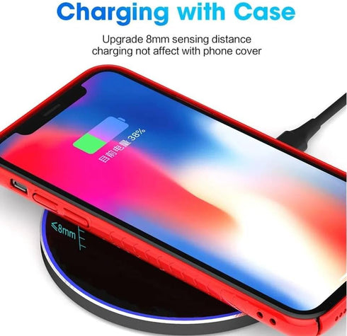 30W Fast Wireless Charger Pad, Compatible with iPhone 14/13/12/11/X, Samsung Galaxy S23/S22/S21/S20, White