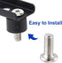 uxcell 10 Pieces M4 x 10mm TV Mount Screws, Stainless Steel, Silver Tone for Computer TV LCD Monitor