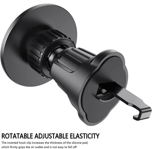 Mandark 360 Magnetic Car Phone Holder, Rotation Auto Air Vent Smartphone Holder Mount, Vehicle Interior Cellphone Mount