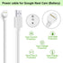 iMah 2-Pack Extended USB Power Charging Cable Compatible with Google Nest Cam (Battery), 6.56ft (2m)