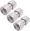 Fancasee PL259 Barrel Connector, Male to Male PL259 Coupler, 3-Pack UHF Coaxial Adapter for CB Ham Radio Antenna Cable