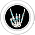 PopSockets PopGrip for MagSafe - Western Rock On Skeleton American Rodeo Cowboy Fun Gifts