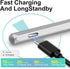 Stylus for ASUS Zenbook Flip/Pro/Vivobook, MPP 2.0 Tilt-Active Pen with 4096 Levels of Pressure Sensitivity, Silver