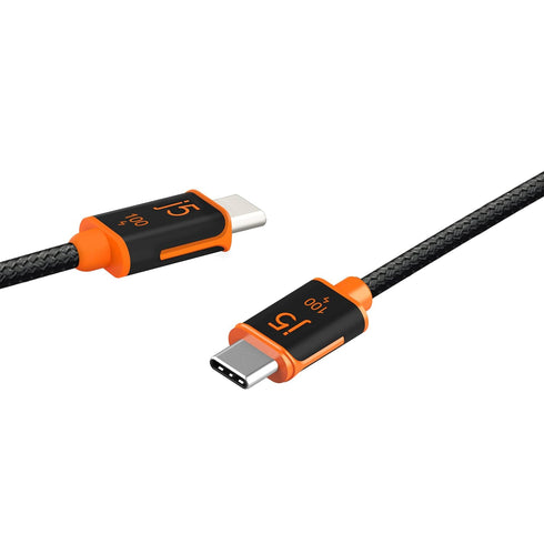 j5create USB C to USB C 100W Fast Charging Cable 5.9ft / 1.8m, Double Braided, Built-In E-Marker Chip, for Samsung Galaxy, iPad Pro, iPad mini, Tablet, Laptop, Chromebook, MacBook Pro 2020 (JUCX25L18)