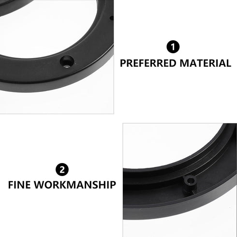 ULTECHNOVO 4 Pcs Universal Fit Car Speaker Spacer, 6.5 Inch Adaptor Ring Mounting Bracket for Plastic Car Stereo