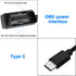 XMSJSIY OBD Power Cable for Dash Camera Type C OBD2 Power Adapter Hardwire Charger Cable for 24 Hours Surveillance