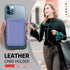 Magnetic Card Wallet Holder for iPhone 14/13/12 Series with MagSafe (Wisteria)