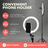 SQUATZ 11 12W 3 10 6 LED Selfie Ring Light with Wired Control, Color Modes, Brightness Levels, Tripod Stand