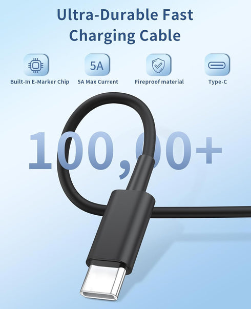 Type C Charger Fast Charging, 2Pack 25W Super Fast USB C Charger Block with 6Ft Cable for Samsung Galaxy and iPhone 15