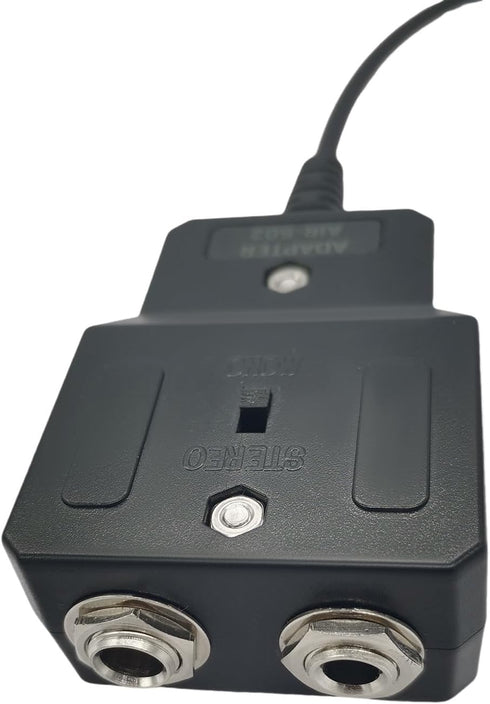General Aviation Headset Adapter to Helicopter, Stereo Mono Switch for GA Headphone with 7.0mm U174U Plug