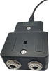 General Aviation Headset Adapter to Helicopter, Stereo Mono Switch for GA Headphone with 7.0mm U174U Plug